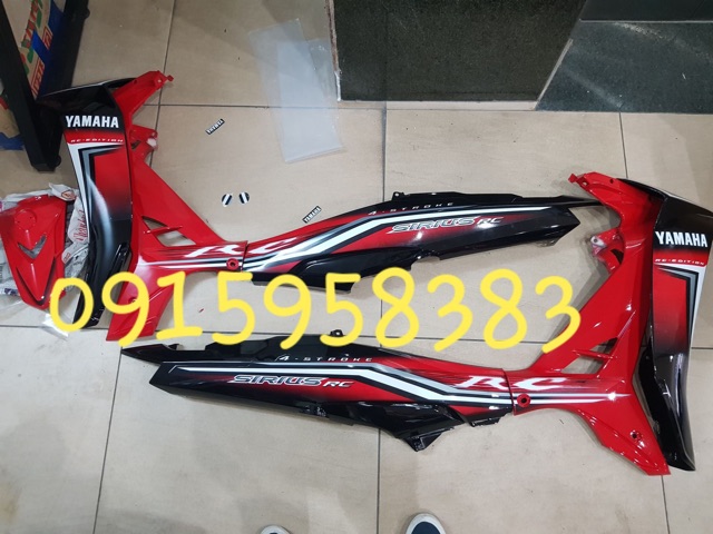 Dàn áo xe sirius RC đỏ đen