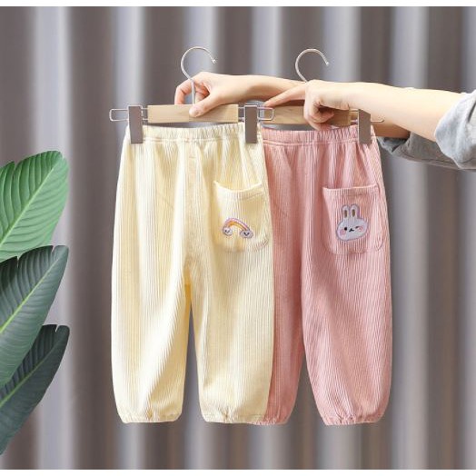 Quần dài trẻ em - Quần tăm bo chun cho bé AM830 TTR86