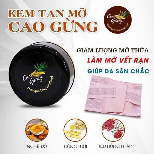 KEM TAN MỠ CAO GỪNG KÈM ĐAI NỊT BỤNG GIẢM MỠ