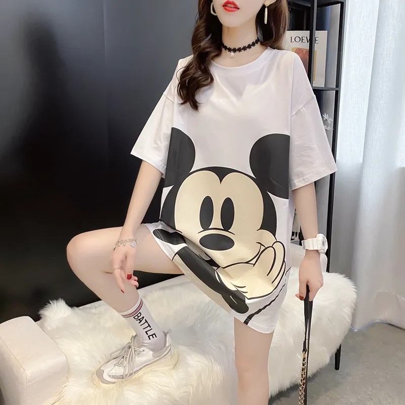 NRVP Áo Thun Nữ Tay Ngắn Dáng Rộng Thời Trang Phong Cách Hàn Quốc