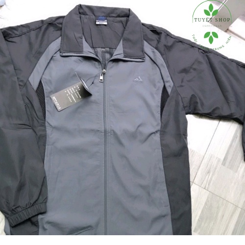 Aó Gió Nam Trung Niên Dáng Suông Cho Người 90kg