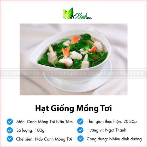 Hạt giống rau mồng tơi lá to - NGUYÊN GÓI hàng Công ty tuyển chọn tỷ lệ nảy mầm cao
