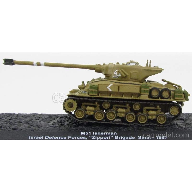 Mô hình xe tăng tỷ lệ 1:72 DeAgostini M51 Super Sherman  của Israel, Sinai 1967.