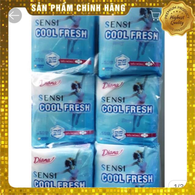 Bịch 6 Gói Băng Vệ Sinh Cool Fresh siêu mỏng Không Cánh/Có Cánh