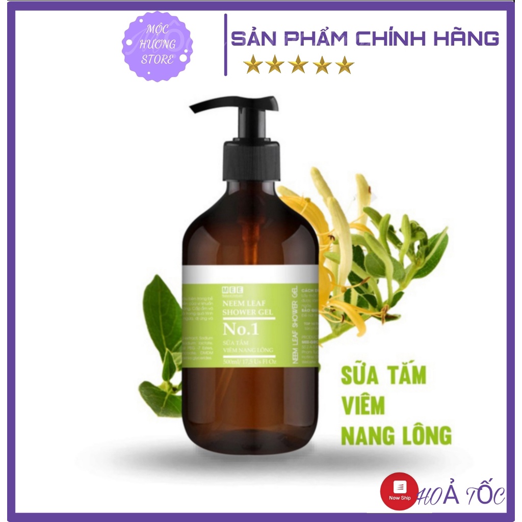 Sữa tắm viêm nang lông MEE *FREE SHIP - CHÍNH HÃNG* cho làn da mịn màng, tươi đẹp 500ml