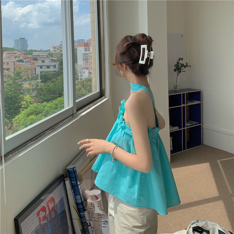 Áo hai dây dáng rộng thời trang mùa hè quyến rũ cho nữ