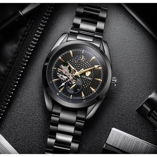 Đồng hồ cơ Automatic Tevise dây thép không gỉ cao cấp