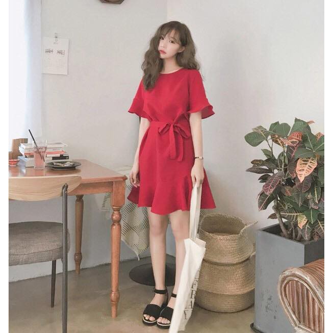 Váy nữ siêu xinh thắt nơ