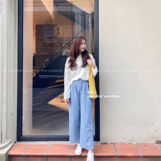 Quần culottes jeans mềm