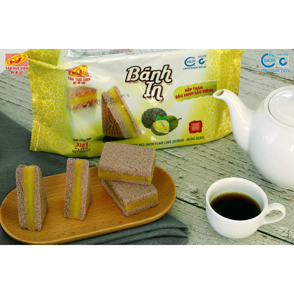 Bánh In Nếp Than 2 Vị Tân Huê Viên