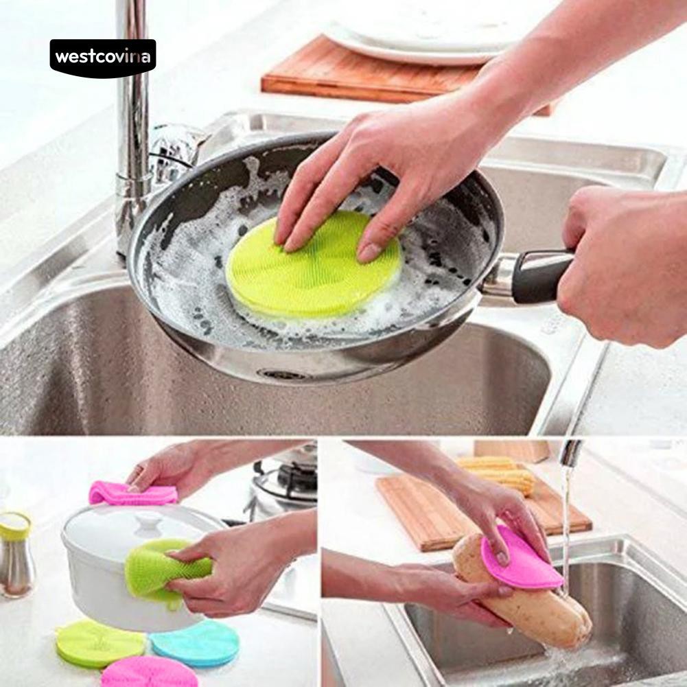 Miếng Rửa Chén Chất Liệu Silicon Bền Đẹp