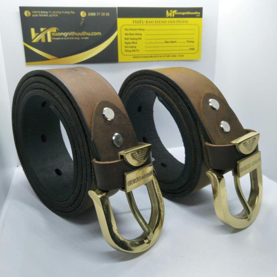Thắt Lưng Da Bò SÁP Nguyên Tấm 100% Khóa Đồng Đúc Nguyên Khối,Dây Nịt Nam Hàng Chất