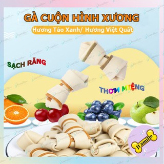 THỨC ĂN NHAI GẶM THÚ VỊ CHO CÚN - XƯƠNG DA BÒ BỌC XƯƠNG 2 LỚP HÀNG THÁI LAN