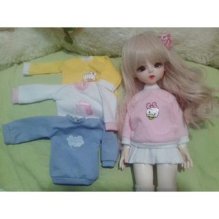 Áo thun cho búp bê.shop có size barbie .30cm..xinyi.blythe.1/8.1/3.doris...