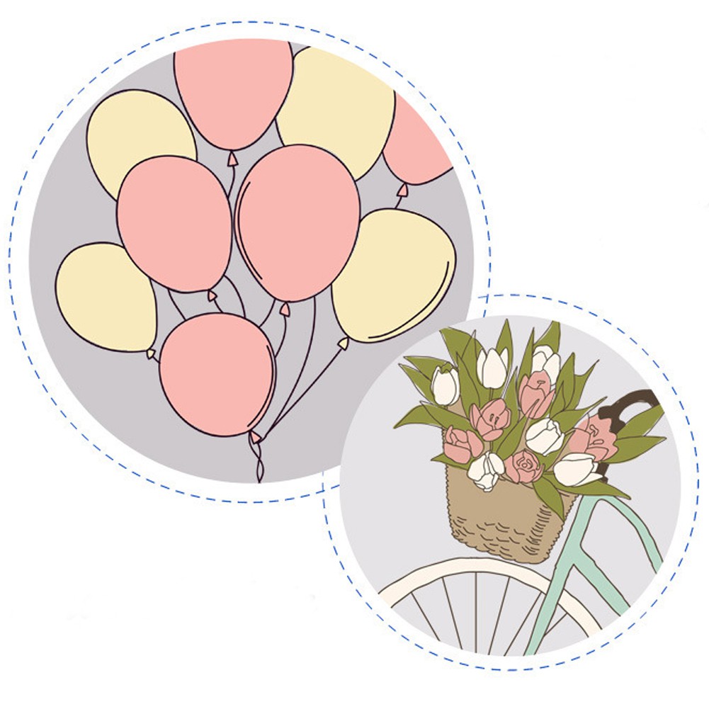 Giấy dán tường họa tiết dễ thương sáng tạo dùng để trang trí nhà | BigBuy360 - bigbuy360.vn