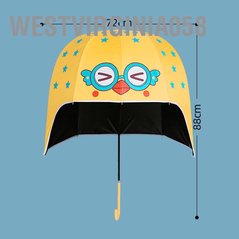 Có thể bán buôn Ô hình hoạt hình 10 xương chống tia UV tay cầm dài che mưa nắng westvirginia058 Hàng giao ngay