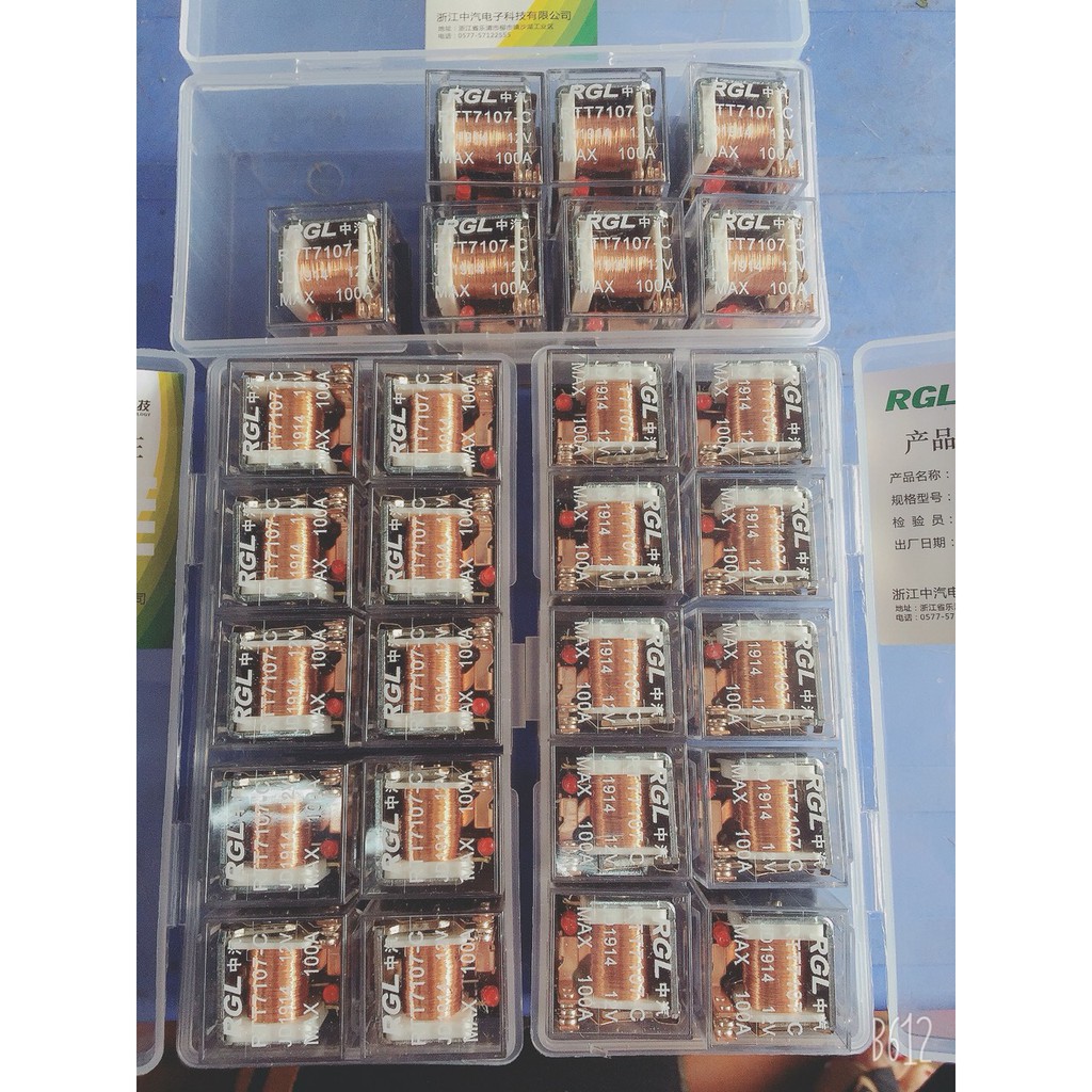 [Mã LIFEAUMAY giảm 10% tối đa 30k đơn 150k] Rơ le 12v 24v. Rơ le 4 chân. Rơ le 5 chân. 90A -100A