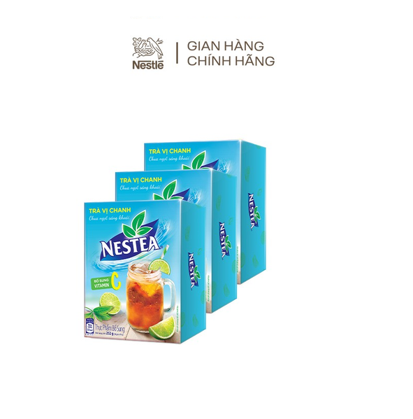 Combo 3 hộp trà Nestea vị trà chanh (18 gói x 14g)