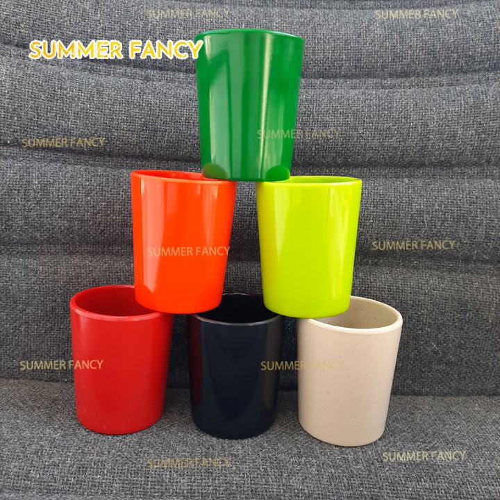 Cốc 6.2 x 7.6cm ~ 160ml nhựa đen kem trà, đồ uống quán ăn nhanh quán lẩu nướng ly Plastic cup melamine phíp F-LY05