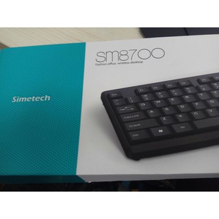 Bàn phím chuột chính hãng simetech sm8700, sm 8800 không dây + tặng pin + lót chuột game
