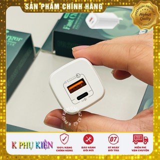 Củ sạc nhanh 2 cổng remax ry-u63 hỗ trợ usb qc 3.0 và typec pd 20w