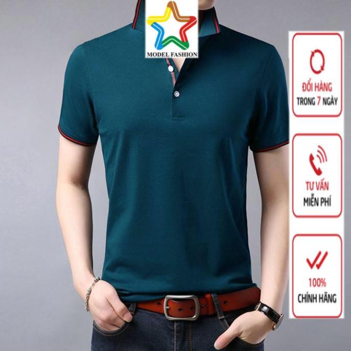 Áo thun phối viền sang trọng đẳng cấp model paris BN09 - Xanh Coban *Freeship* siêu rẻ