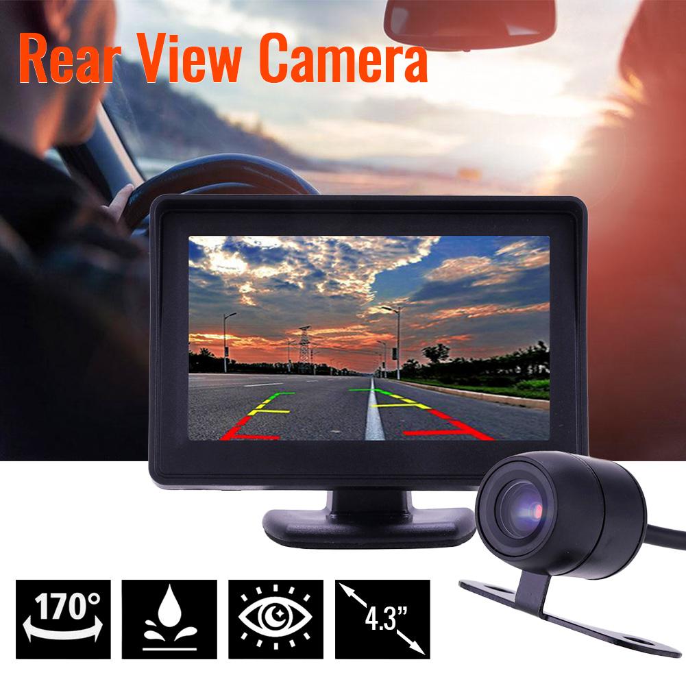  4,3 "Chế độ xem lùi xe phía sau Bộ camera quan sát ban đêm dự phòng + Màn hình LCD TFT