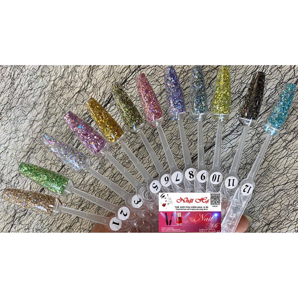 Gel Nhũ Khổng Tước Siêu Sang Trang Trí Móng Cực Chất - Lẻ 1 Hũ
