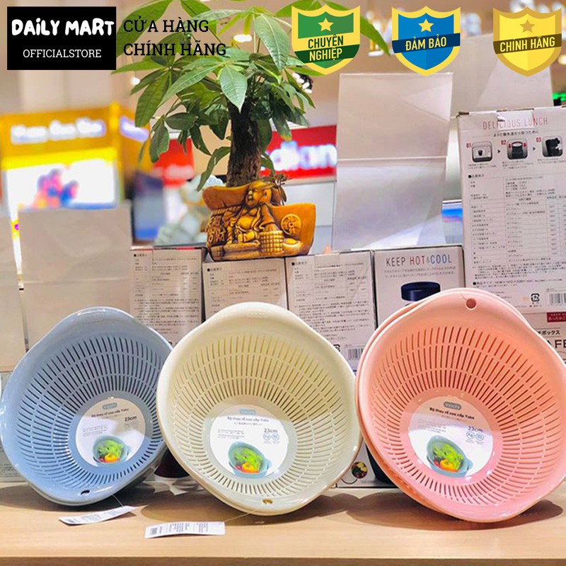 Bộ Thau Rổ, Thau Rổ Nhựa Rửa Rau, Vo Gạo, Đựng Hoa Quả Tiêu Chuẩn Nhật Bản YOKO Inochi 23cm | BigBuy360 - bigbuy360.vn