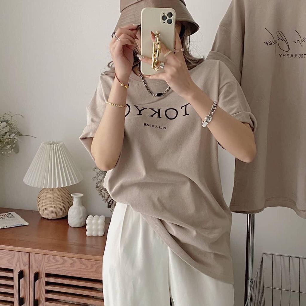 Áo Thun Nam Nữ Freesize 3158 Chất Cotton Phủ Mặt Nhung Mịn Hàng QC Loại 1-Áo Phông Unisex