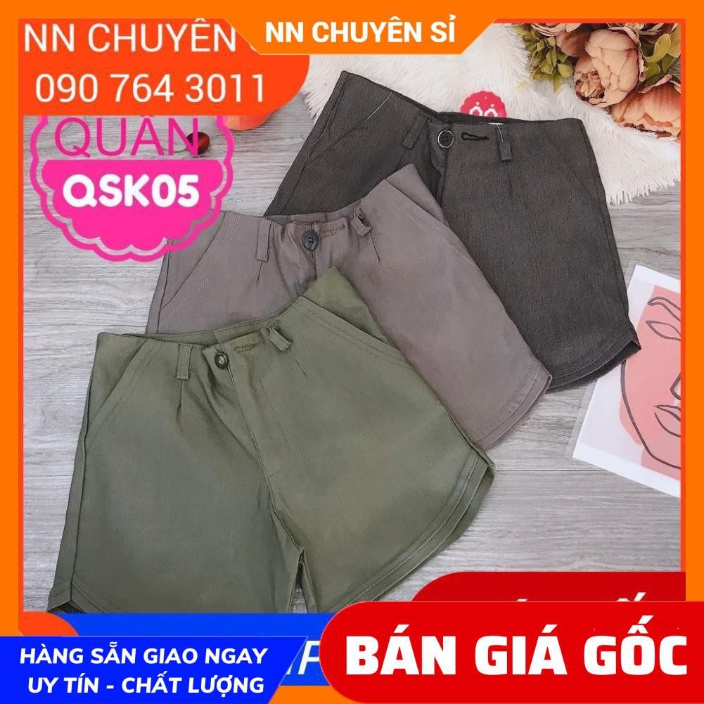 Quần đùi nữ chất vải mềm mịn lưng thun co giãn phối logo dễ thương  Quần đũi nữ