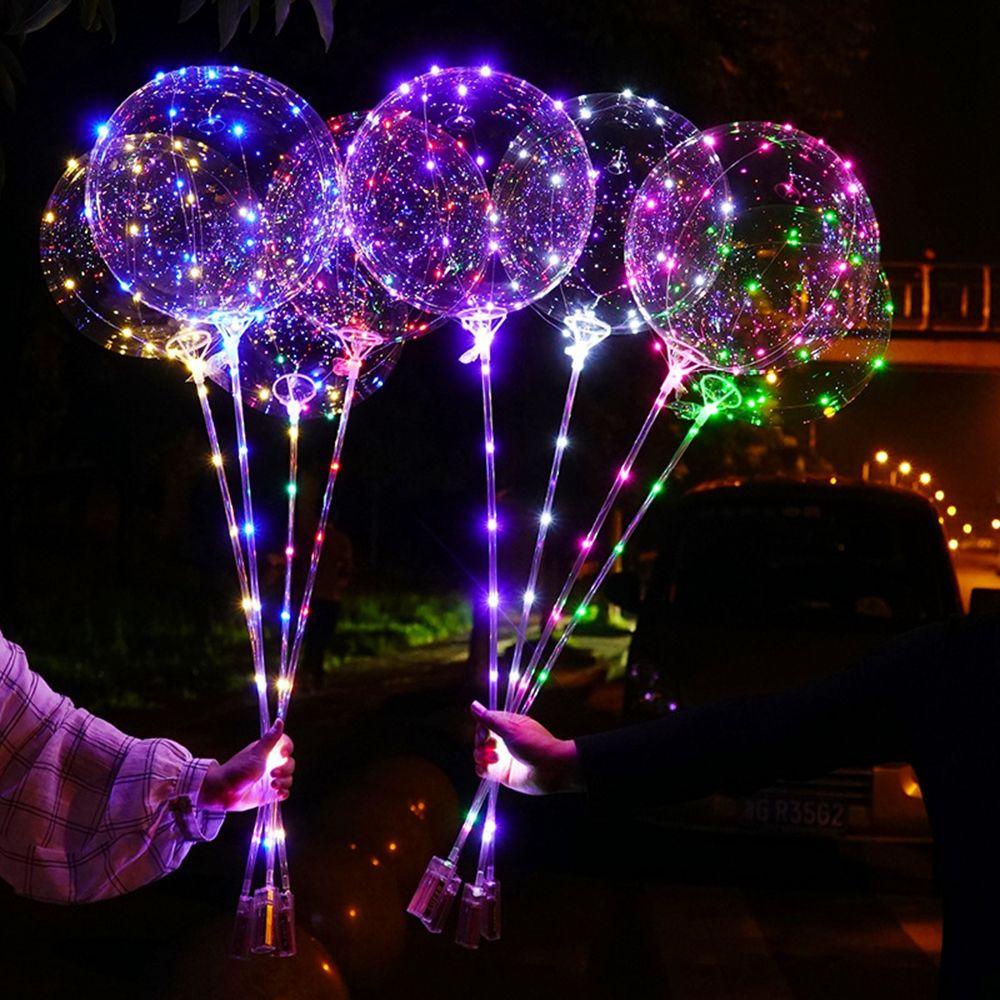 Bong Bóng Bobo Ballons Có Đèn LED Phát Sáng Độc Đáo Trang Trí Tiệc Cưới / Sinh Nhật