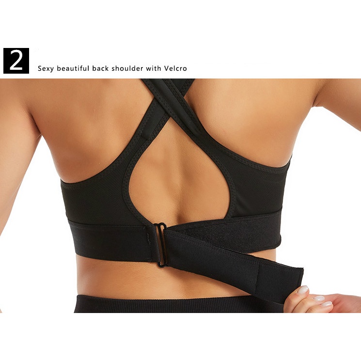 Áo Ngực Thể Thao Không Gọng Khóa Kéo Trước Plus Size S-5XL