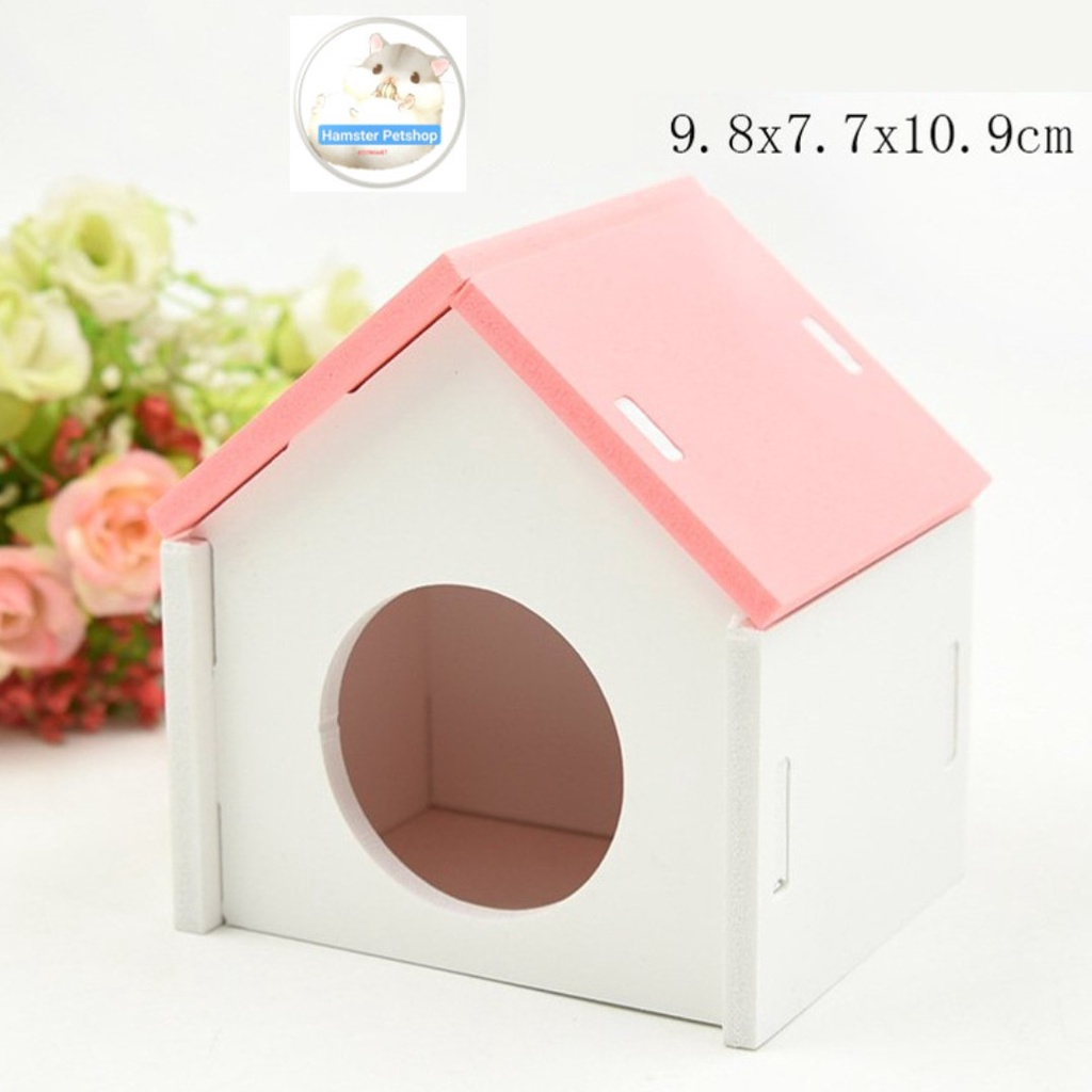 [Mã PET50K giảm Giảm 10% - Tối đa 50K đơn từ 250K] Nhà ngủ gỗ cho Hamster, sóc