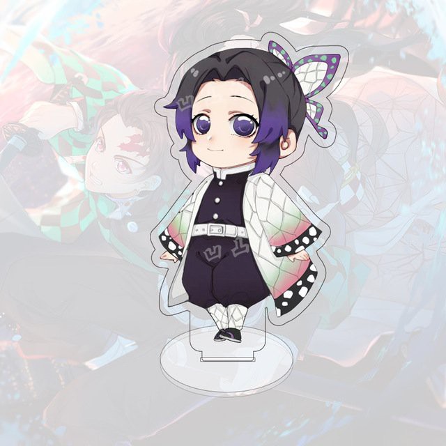 Mô Hình Standee Anime Kimetsu No Yaiba in hình chibi anime chất liệu Acrylic trang trí góc học tập bàn làm việc Cao 8cm