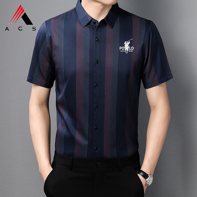 Áo Sơ Mi Ngắn Tay Thời Trang Đơn Giản Cho Nam