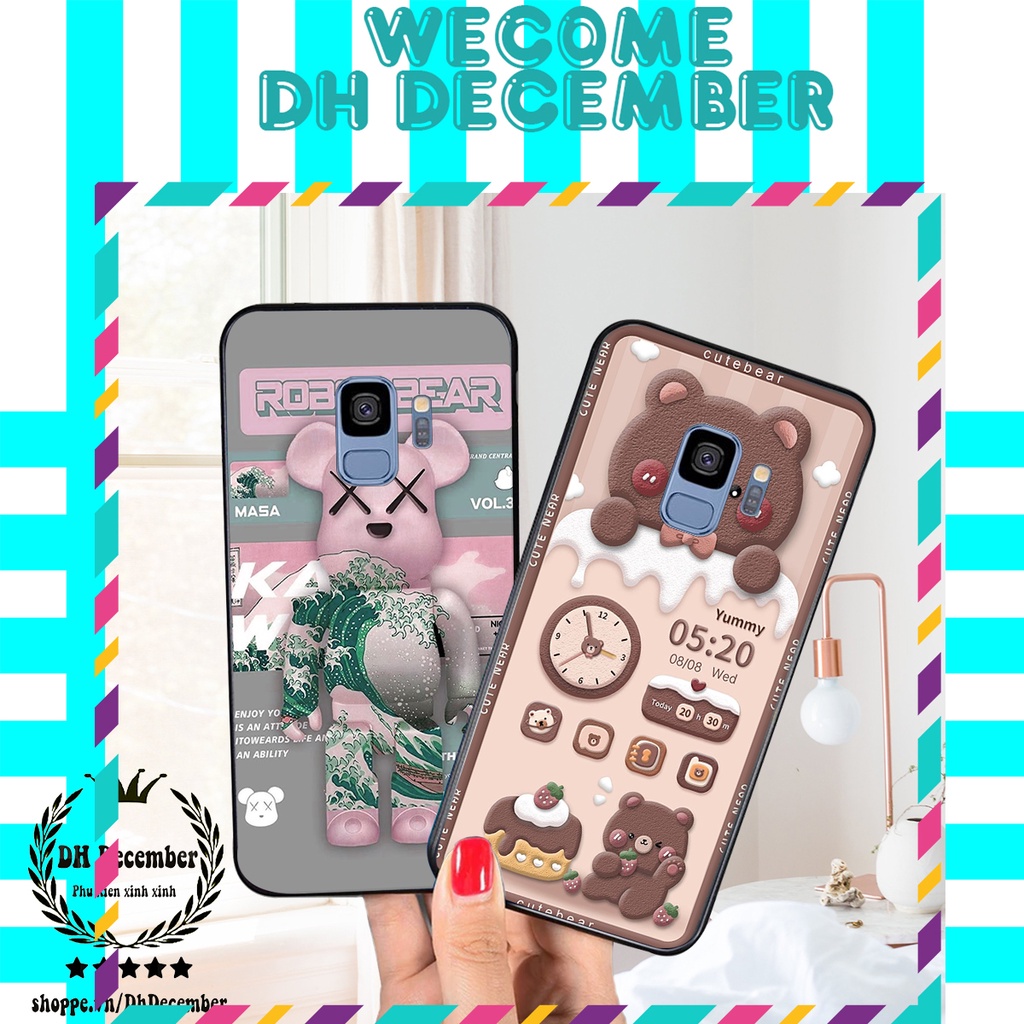 Ốp lưng Samsung S9 / S9 PLUS in hình 3D GẤU HỒNG-GẤU BE3R -XINH XẺO CỰC ĐẸP