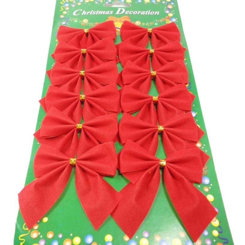 Christmas Bow Christmas Tree Decorations Christmas Decoration Flat Cloth Bow