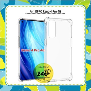 Ốp lưng Oppo Reno 4 pro 4G dẻo trong chống sốc bảo vệ camera