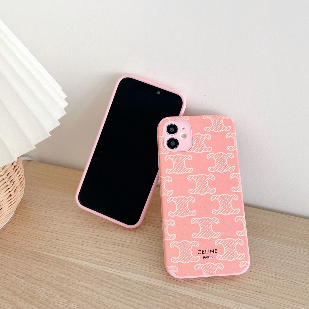 Ốp điện thoại da chống rơi thời trang thích hợp cho iPhone 11 Pro Max 12 Pro Max Xsmax Xr Xs 7 8plus 13promax