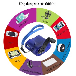 Dụng cụ sạc pin quay tay