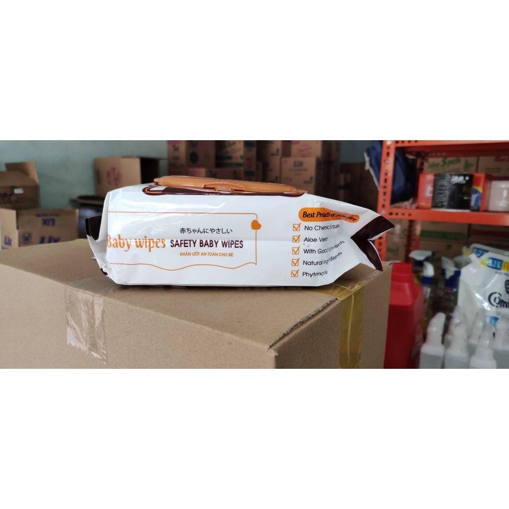 Gói 100 tờ khăn ướt Cao cấp Hàn Quốc Baby Wipes không mùi
