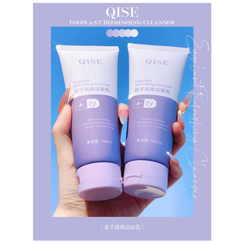 Sữa Rửa Mặt QISE Amino Acid Kiểm Soát Dầu Làm Sạch Sâu Loại Bỏ Mụn Đầu Đen Và Dưỡng Ẩm Cho Da