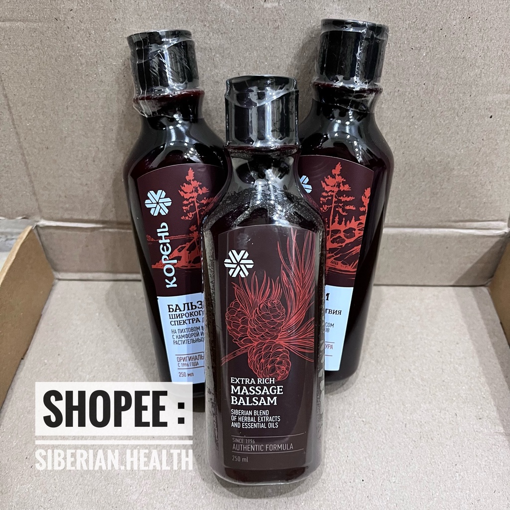 Dầu massage Balsam - Dầu thơm Siberian Pure Herbs Collection Extra Rich Massage Balsam - Siberian Wellness - 250ml