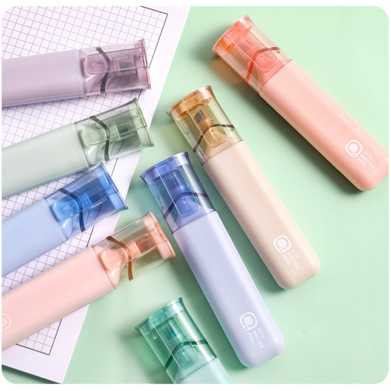 Set 4 Bút Đánh Dấu Đầu Xiên Nhiều Màu Sắc Có Khả Năng Đánh Dấu Bảo Vệ Mắt Cho Học Sinh/Văn Phòng