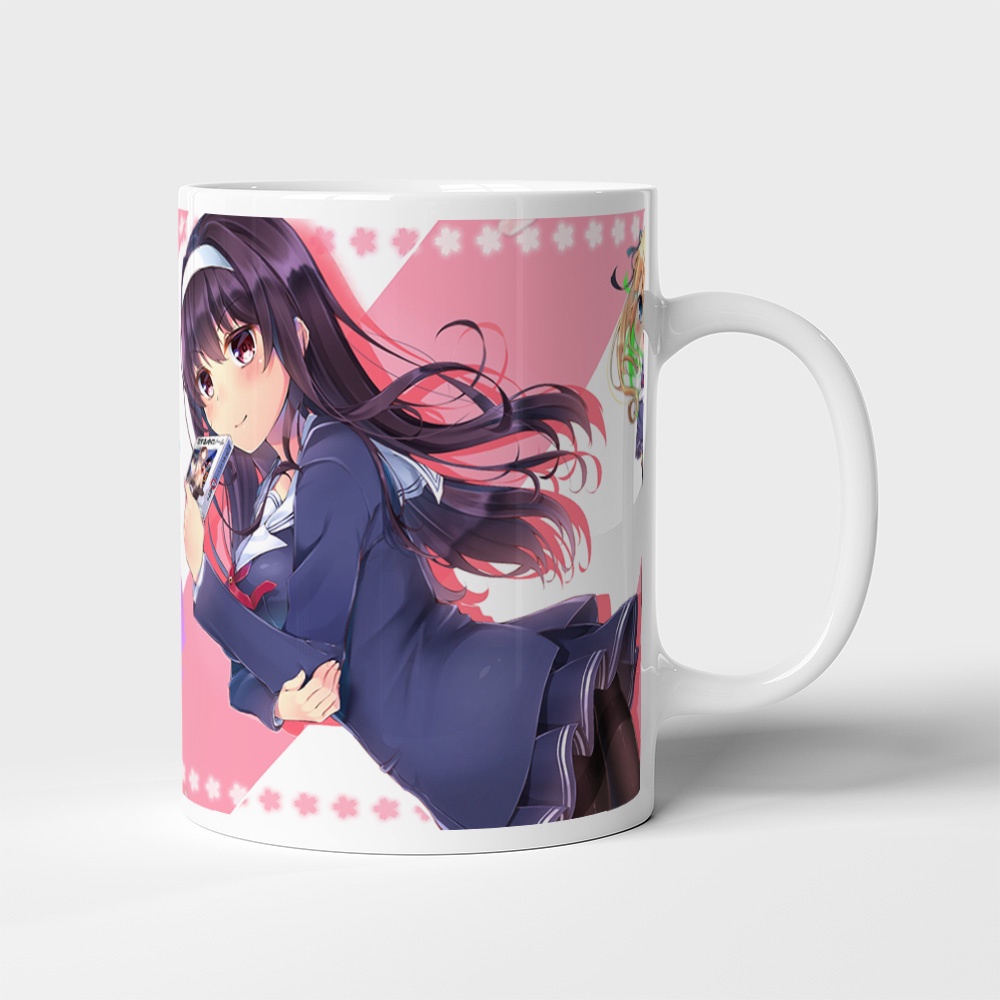 Cốc uống nước Anime, ly in hình SAEKANO HOW TO RAISE A BORING GIRLFRIEND - Mẫu 1. Nhận in theo yêu cầu