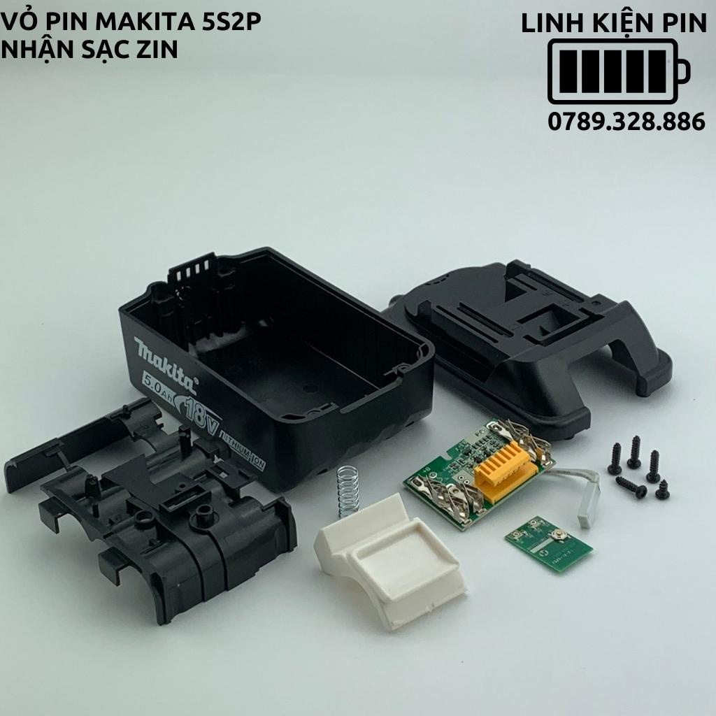 Vỏ mạch Makita 5S 18V, mạch báo pin Led ngang, nhận sạc zin, có tem đáy