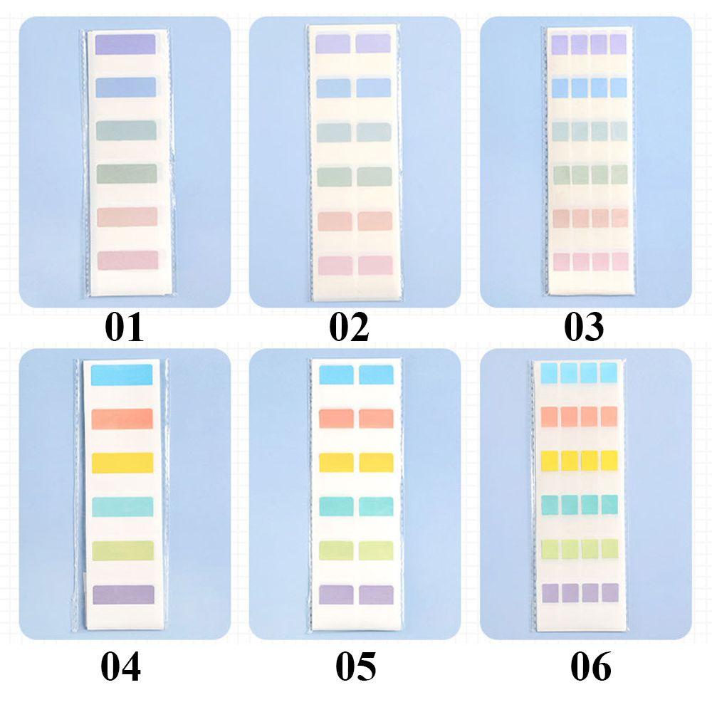 AUBREY152 240/120/60PCS Morandi Color Sticky Note Repositionable Reading Notes Memo Pads Multicolor Writing Pads Writable Book Markers Index Stickers Self Adhesive Index Tabs Flags