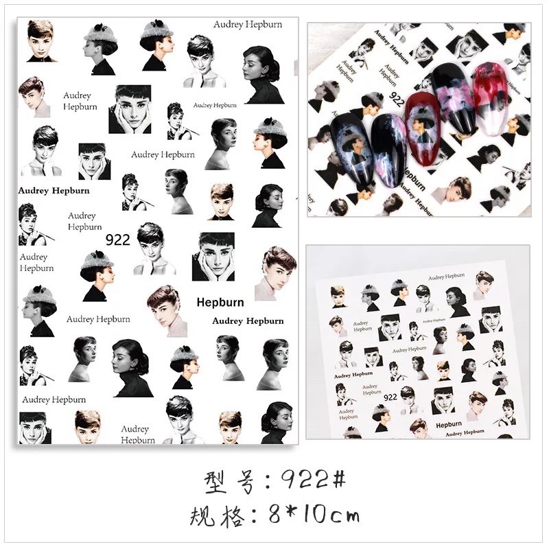 Sticker hoạ tiết chữ kí ô vuông,hình dán móng hoạ tiết chữ kí ô vuông trang trí móng tay nail