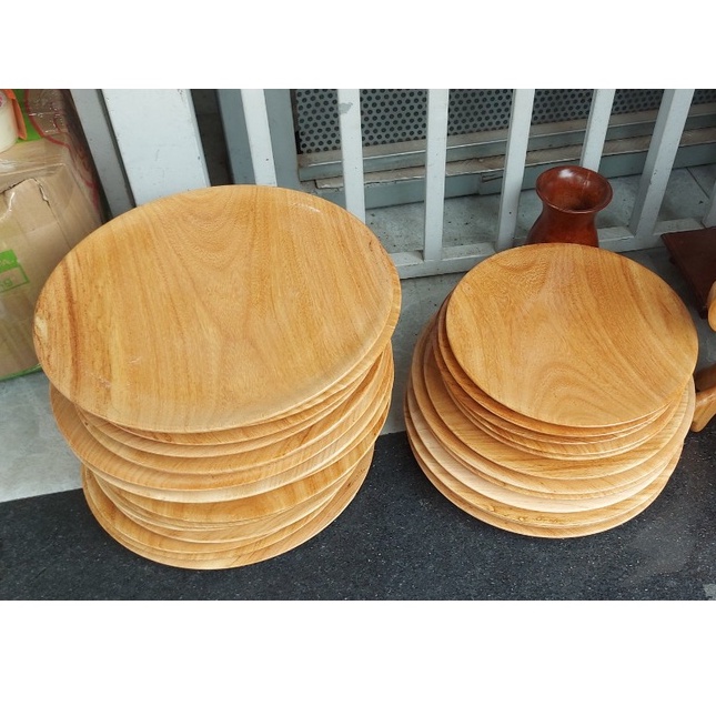 Dĩa gỗ gõ cao cấp chưng thờ đựng trái cây đĩa gỗ thờ cúng - Nhiều kích cỡ